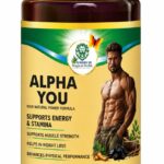 Alpha You Capsules herbal supplement bottle with 60 capsules for energy, stamina, muscle strength and physical performance support